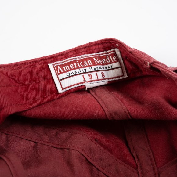 Nashawtuc CC Country Club red hat w/ 1960 Gold logo by American Needle - Picture 5 of 9